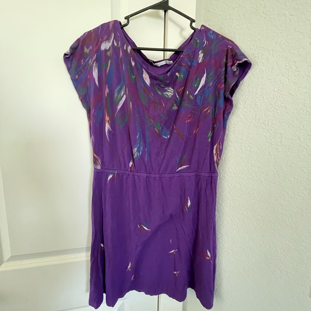 Purple T-shirt Dress